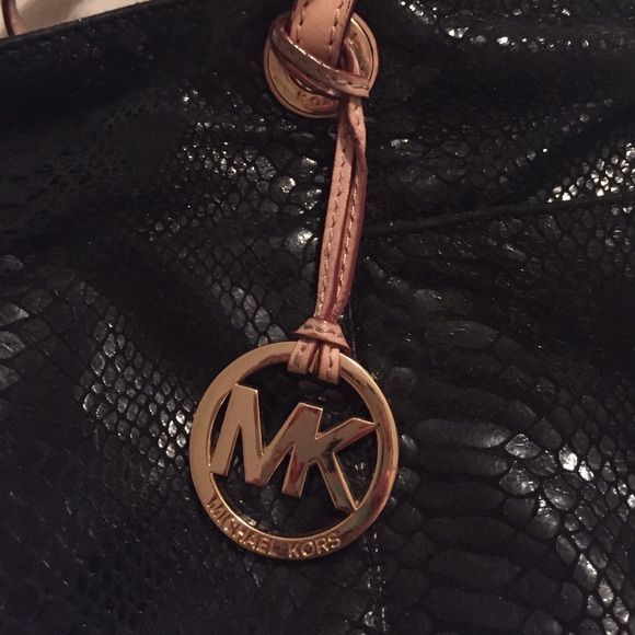 Michael Kors Python Embossed Tote - Picture 3 of 3